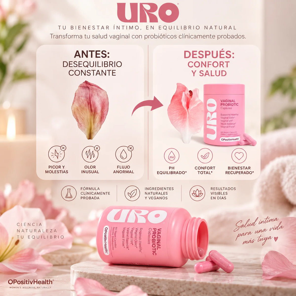 Probiótico para Recuperar tu Frescura Íntima desde Dentro